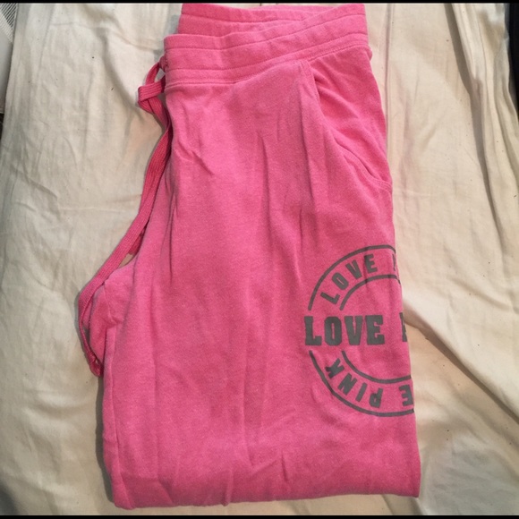 PINK Victoria's Secret Pants - Vs pink cropped sweats