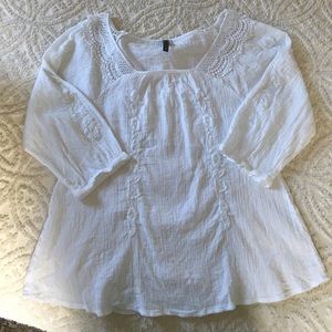 White gauze pheasant top