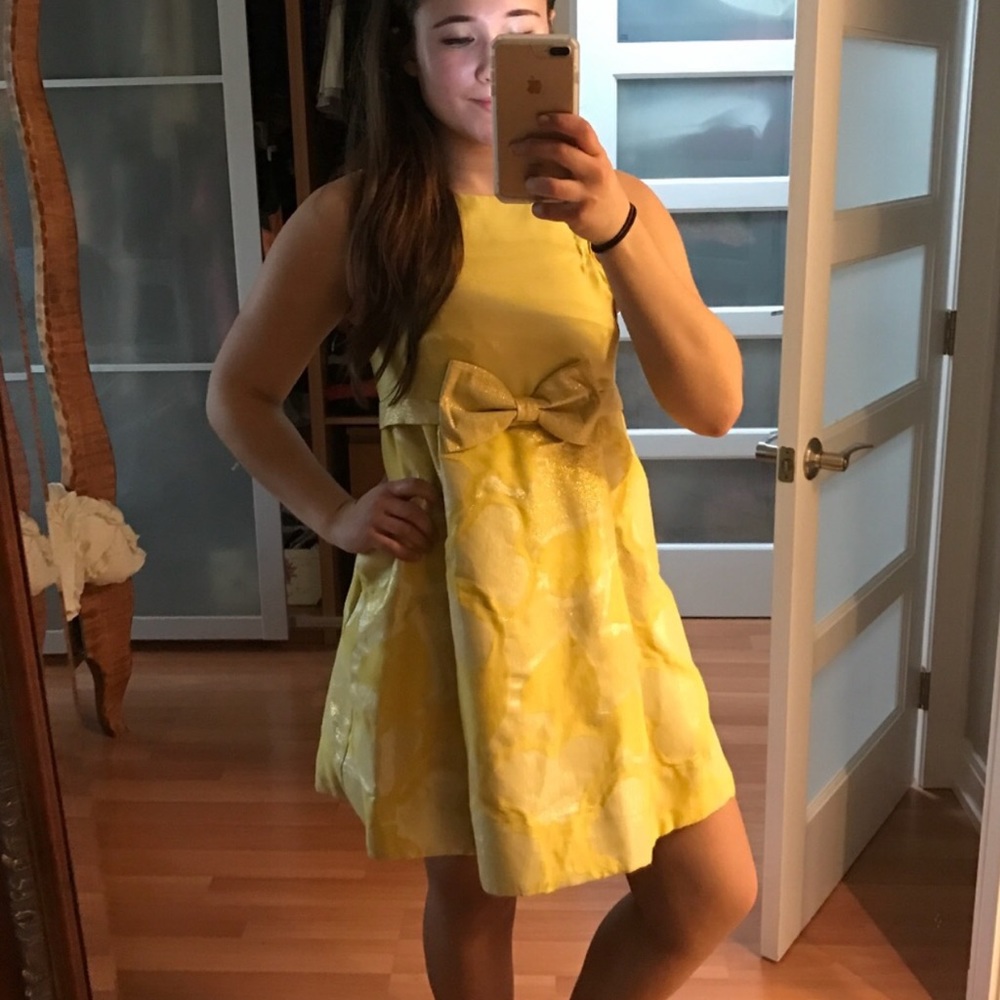 Marc Jacobs Yellow Bow Tie Dress