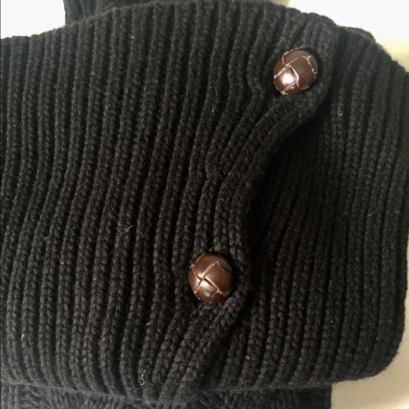 Ralph Lauren black cableknit turtleneck sweater S - Picture 4 of 4