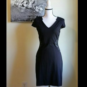 *Express* Lace side-panel dress