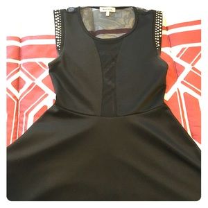 See through black dress