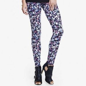 Express Floral Leggings NWT