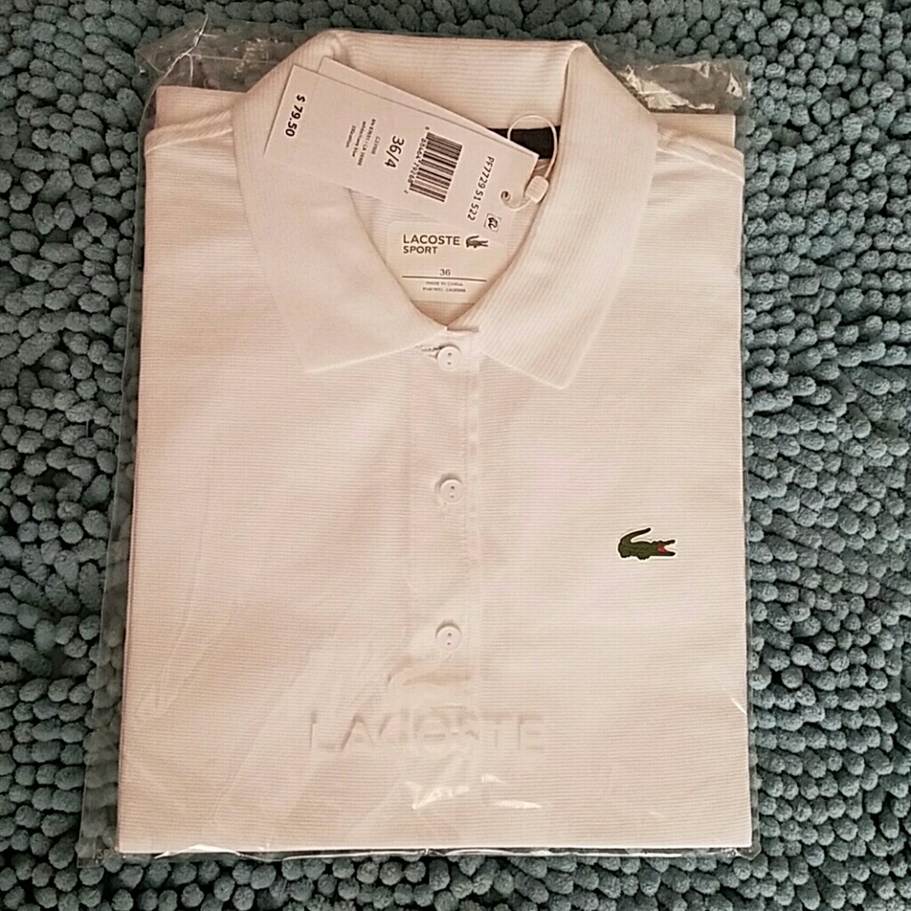 Lacoste Womens White Polo