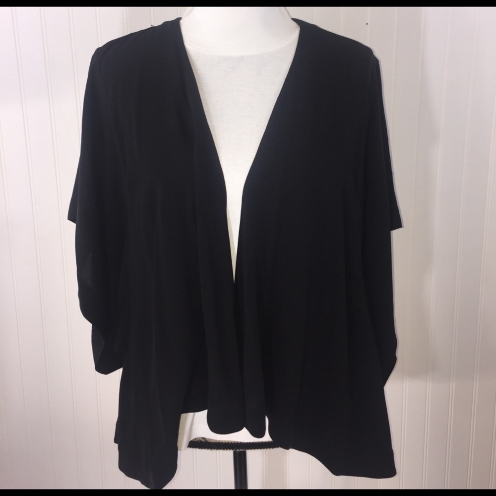 Eileen Fisher Cardigan Kimono Drape Silk