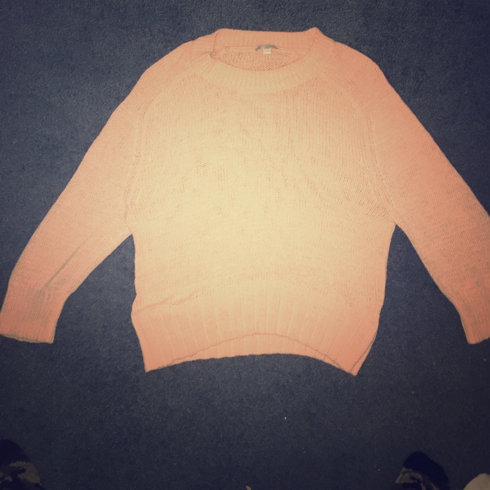 Crop top knit sweater