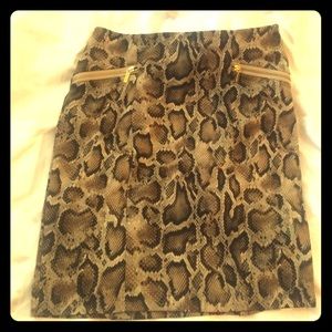 MK KORS leopard print skirt 12p