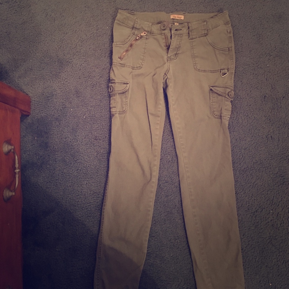 Cargo style skinny jeans