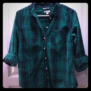 🌹FINAL PRICE🌹Plaid shirt - green and navy