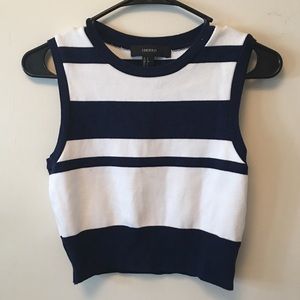 Forever 21 striped crop top