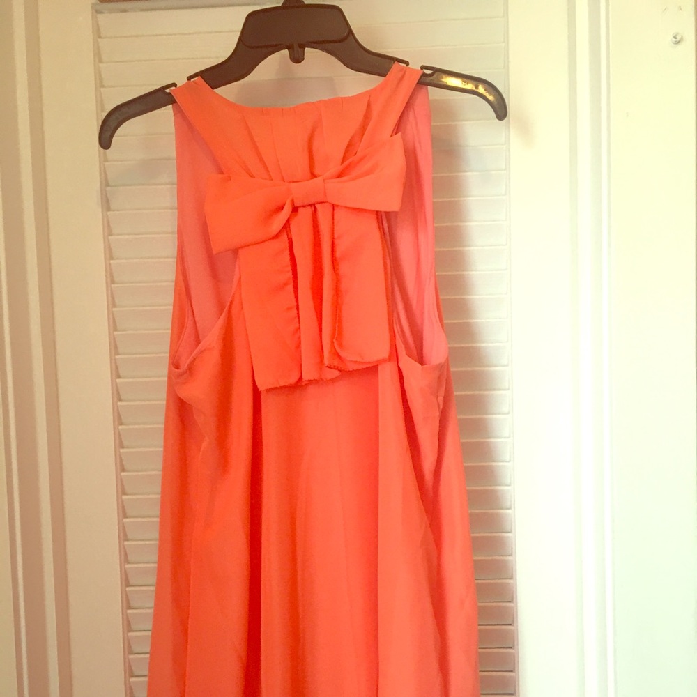 Peachy Bow Back dress