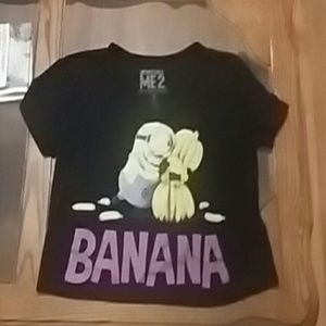 Crop top minion shirt