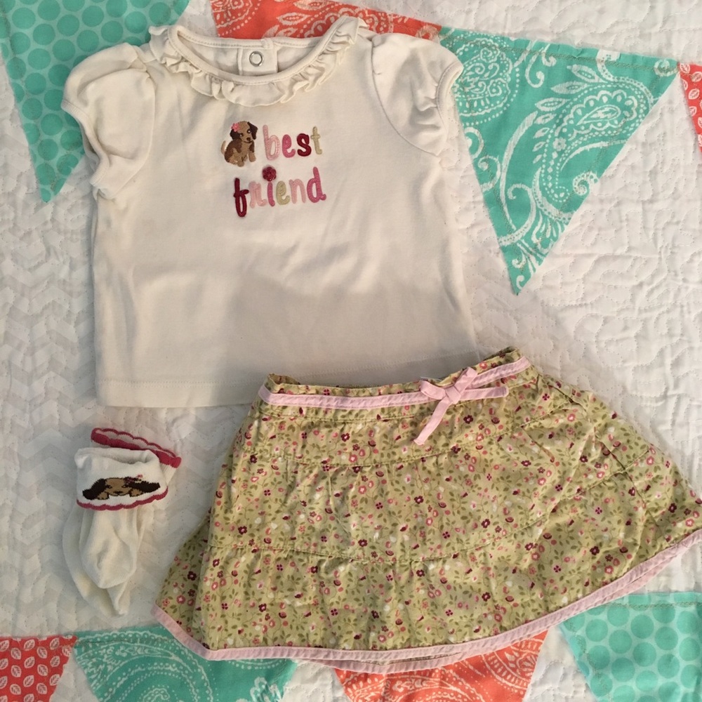 🐶Gymboree Puppy Skirt Set 🐶