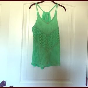 Mint green tank top