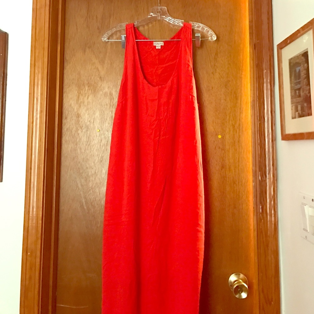 Merona orange maxi dress