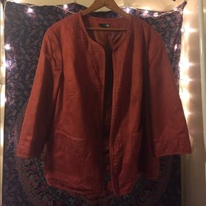 Vintage Style Burnt Orange Jacket