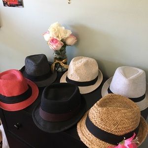 6 Different Color Fadoras