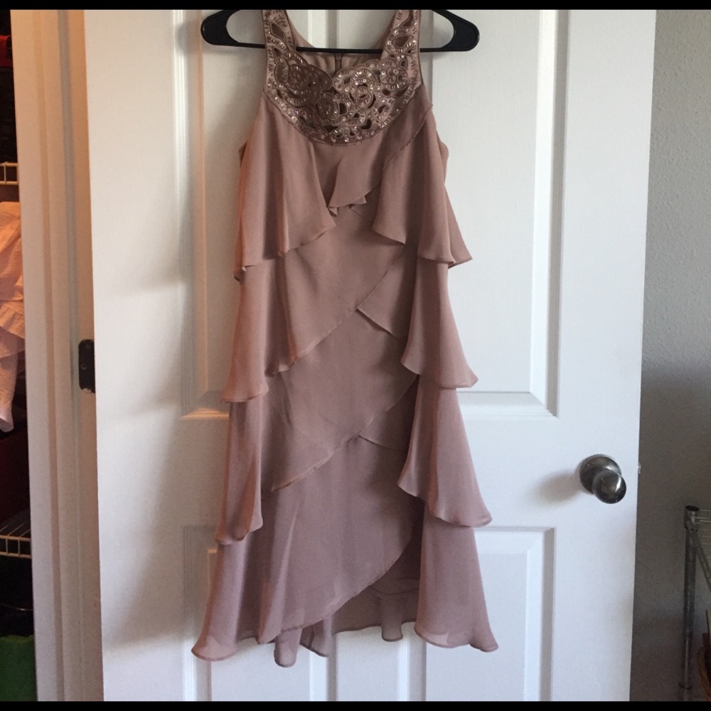 Formal dress with layers