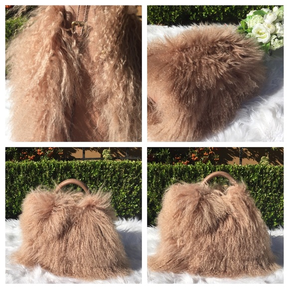 CHRISTIAN DIOR BLUSH PINK FUR HOBO BAG - Picture 3 of 4