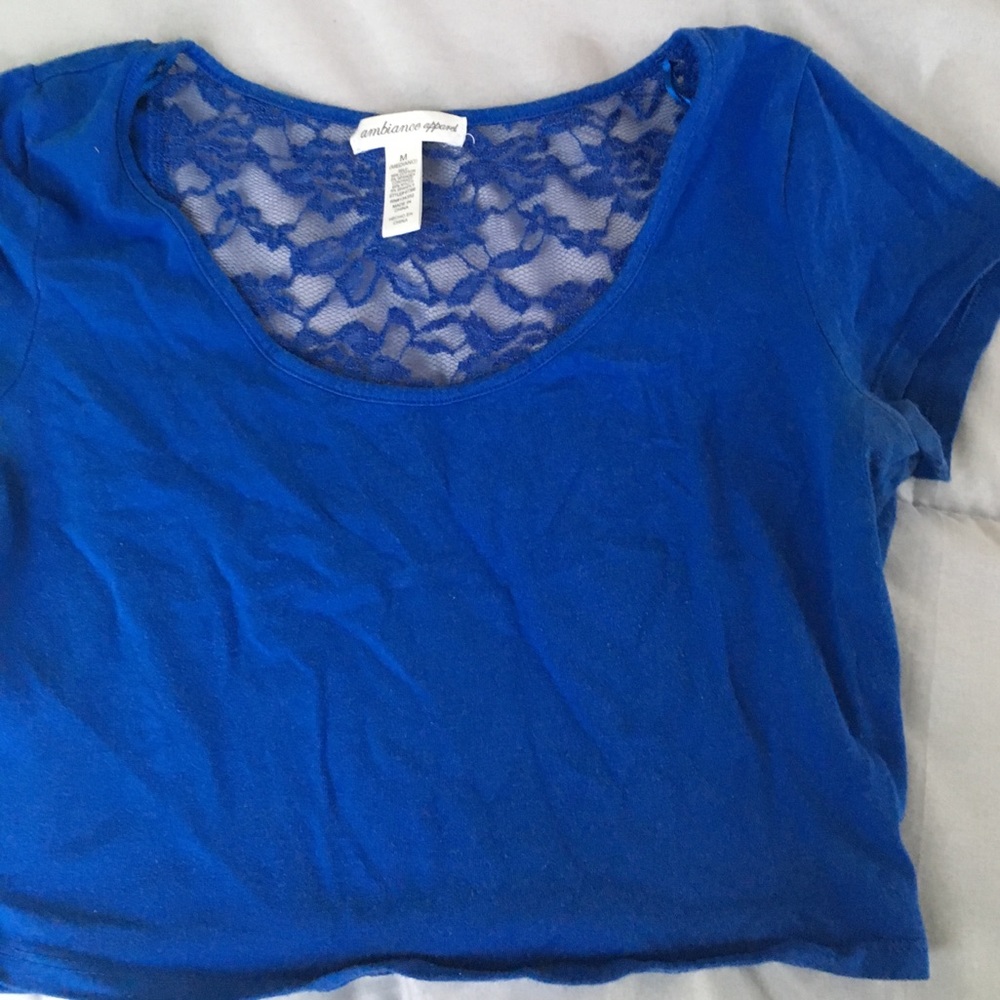 Royal blue crop top
