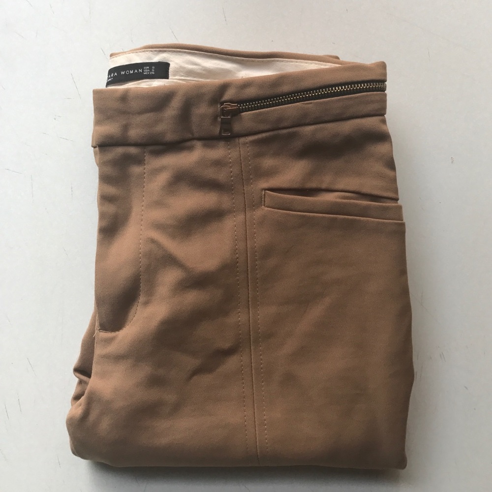 Zara Womens Khaki Pants (S)