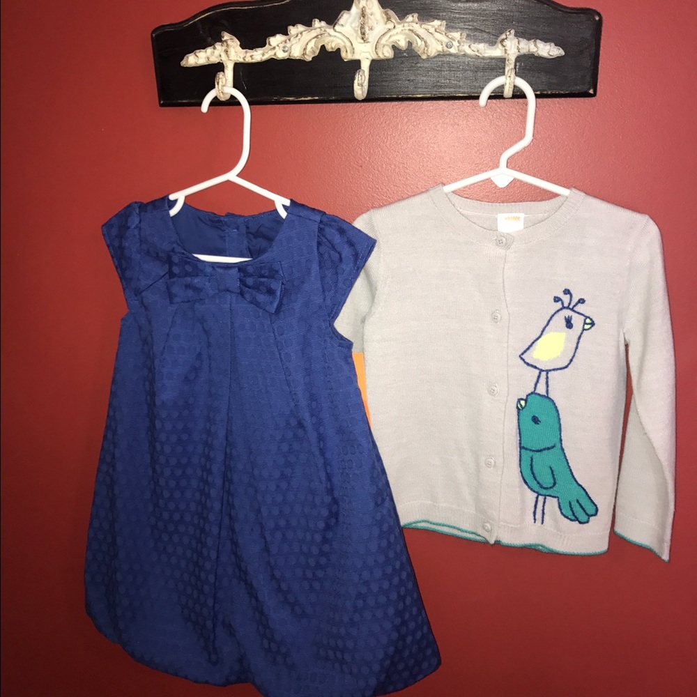 Gymboree dress and cardigan sweater