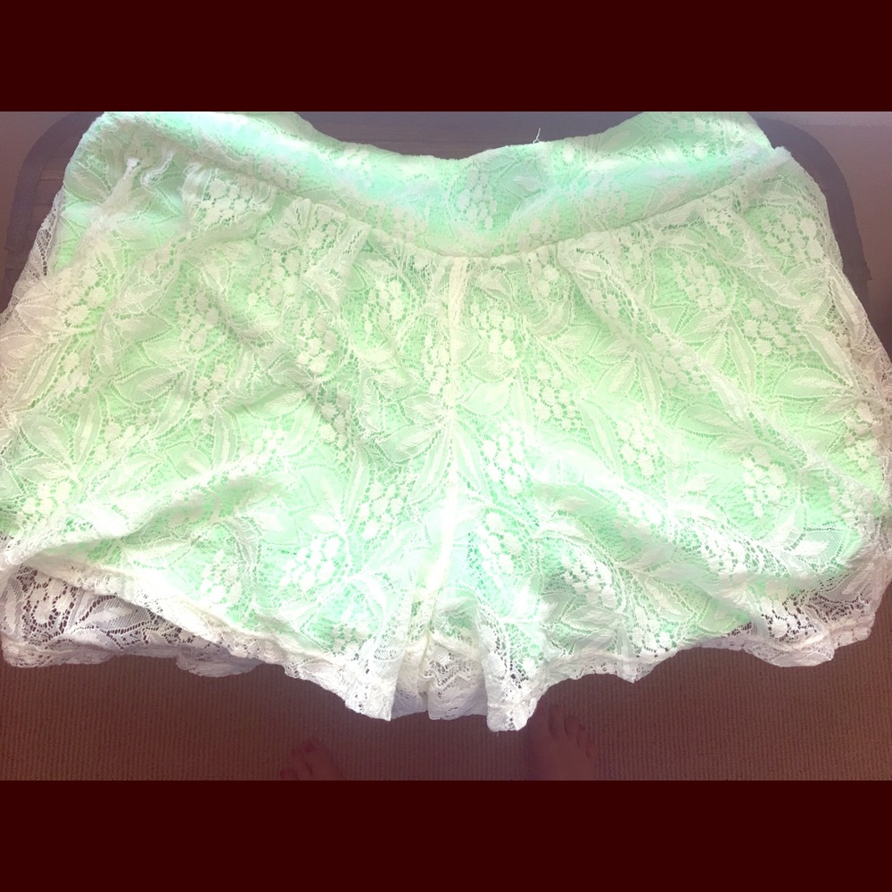 Adorable lace shorts!