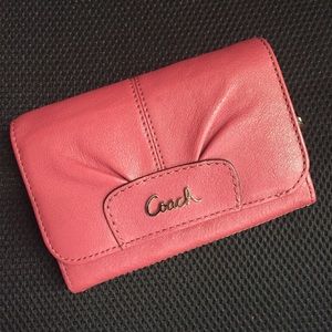 NWT Coach Red Leather Wallet NEW!