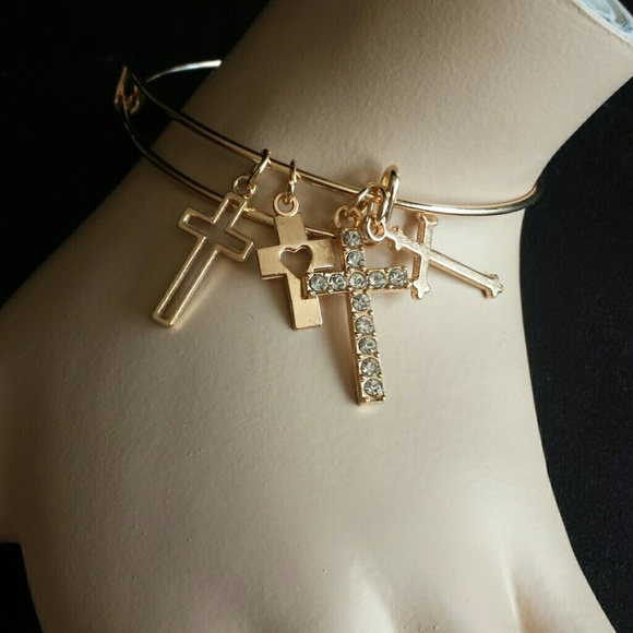 Multi-Cross Fashion Bracelet - Picture 2 of 3