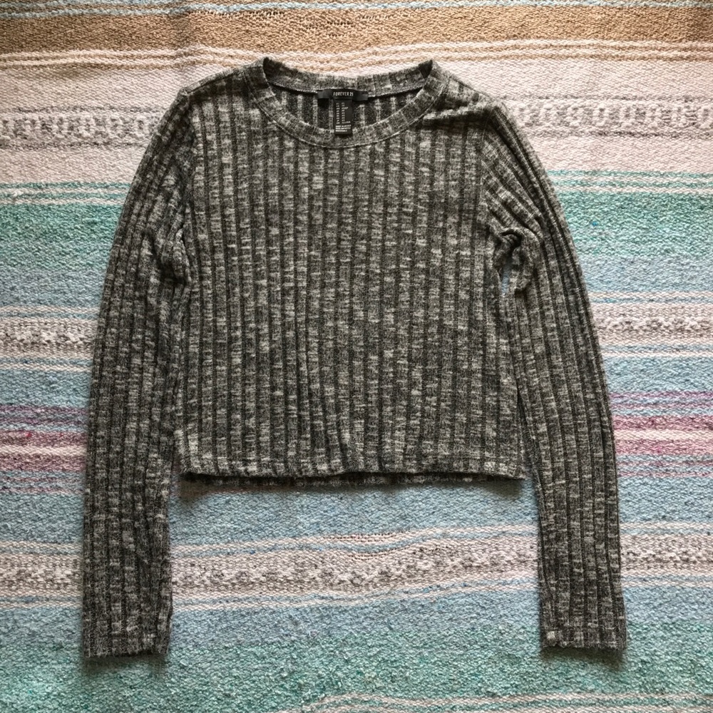 Long Sleeve Cropped Top