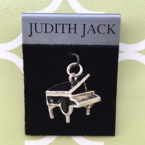 NWT Judith Jack Grand Piano Charm Sterling Silver - Picture 1 of 2