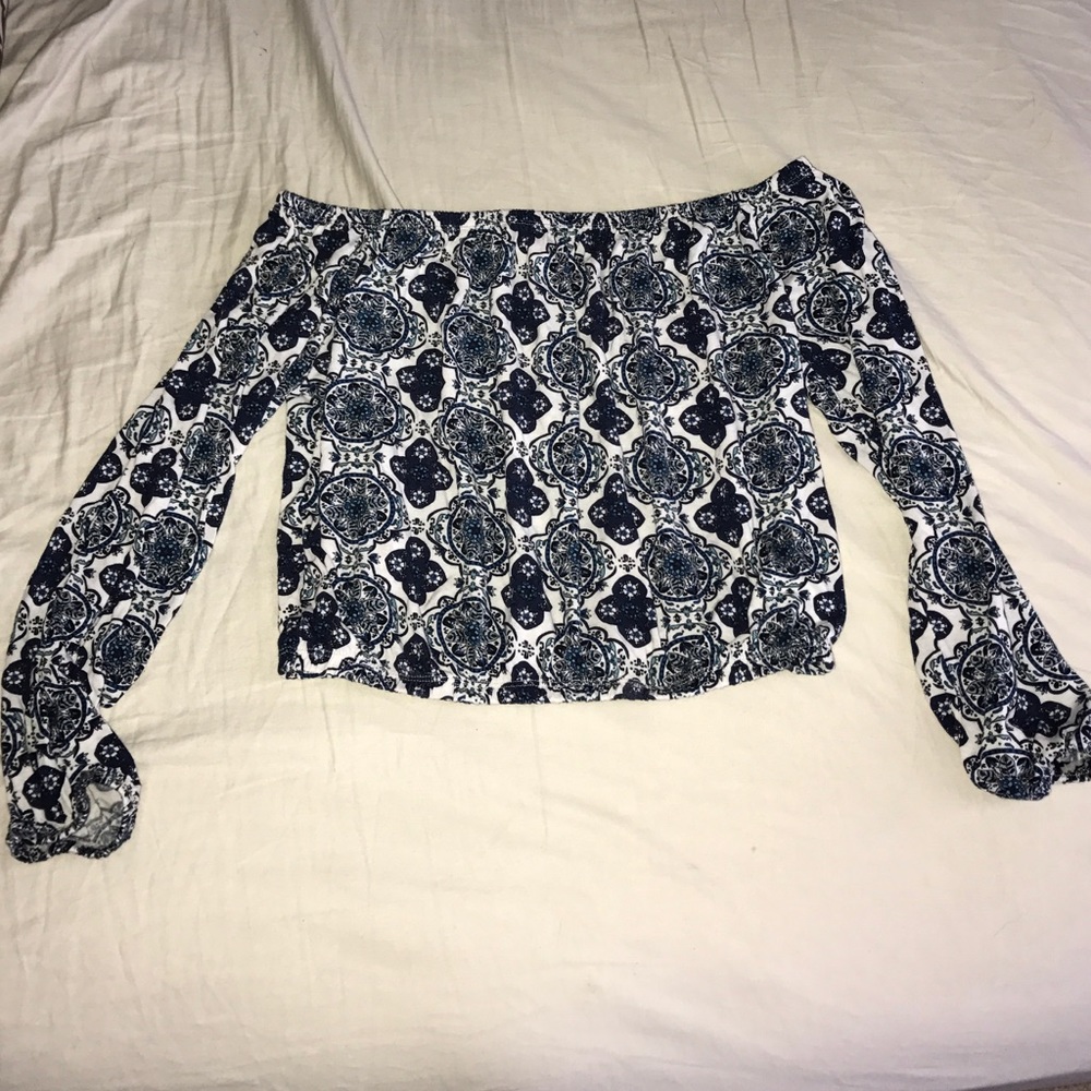 Cute off the shoulder crop top
