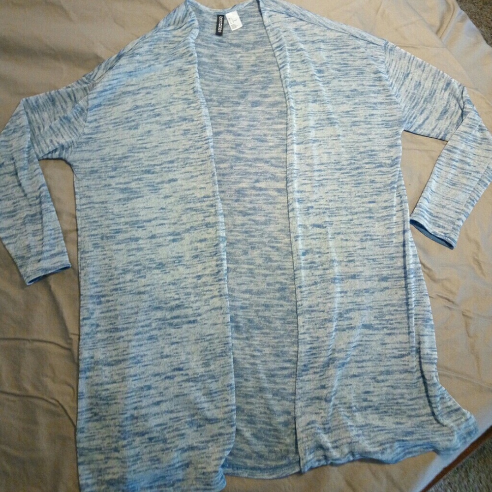 Blue Divided Cardigan