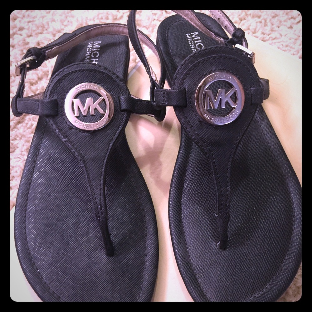 Michael Kors black sandals (MK Capri Thong)
