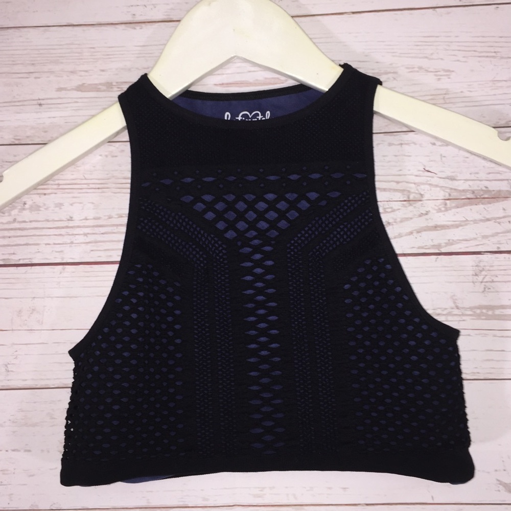 New Free People Woman's Sleeveless Cutout Crop Top