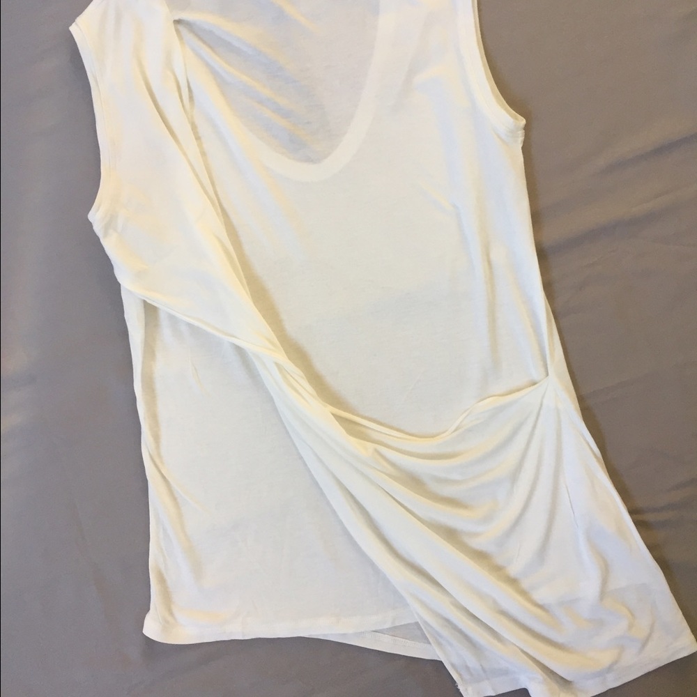 BCBG MaxAzria twist back asymmetric top
