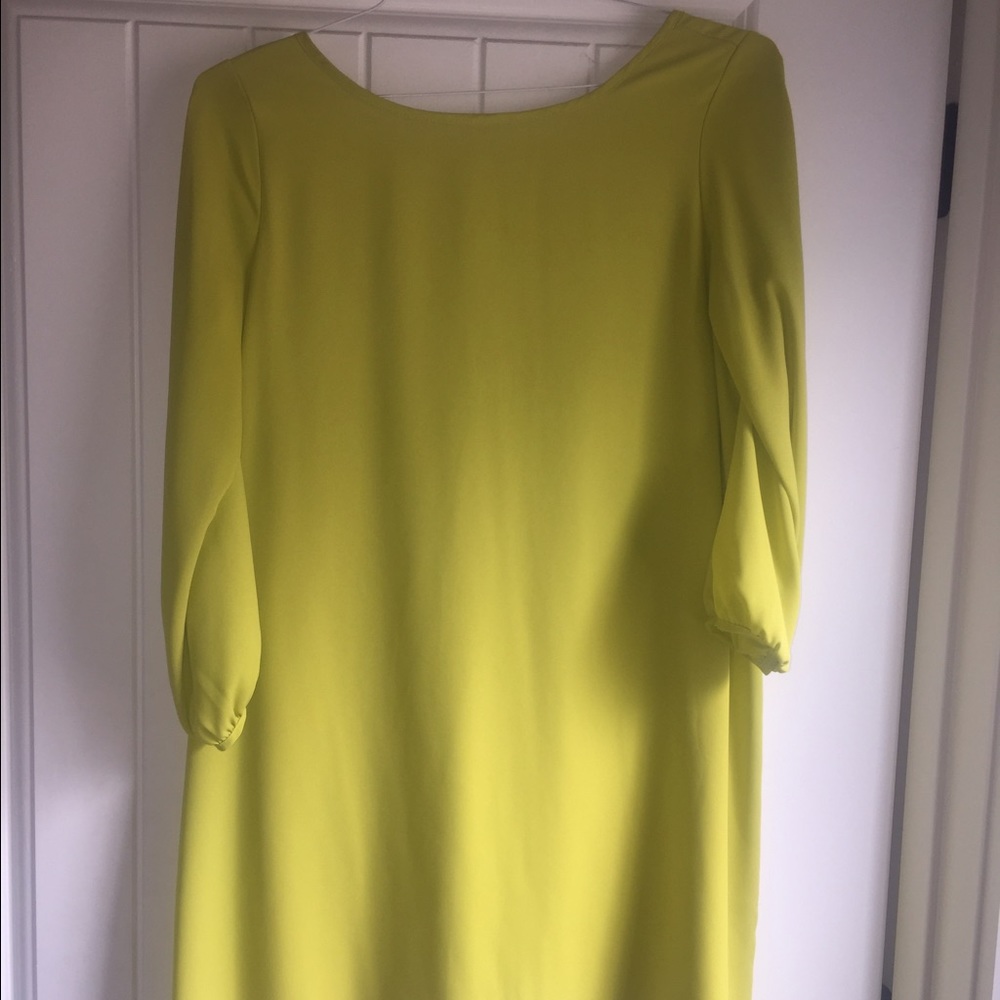 Bright Green Dress • Open Back w Bow