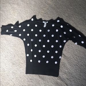 White House Black Market Poka Dot Sweater