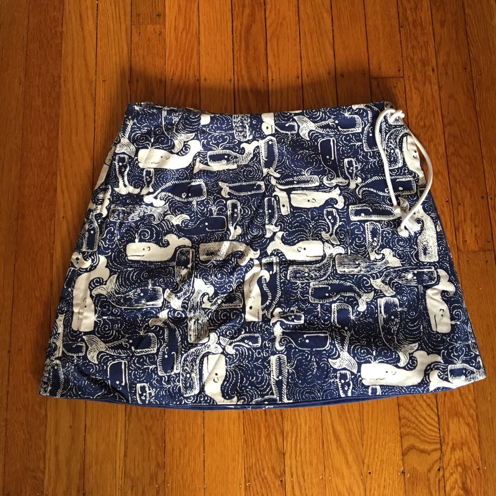 Key West Whale Summer Skort with Tie Side