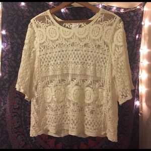 Vintage Style Lace See Thru Top 💗