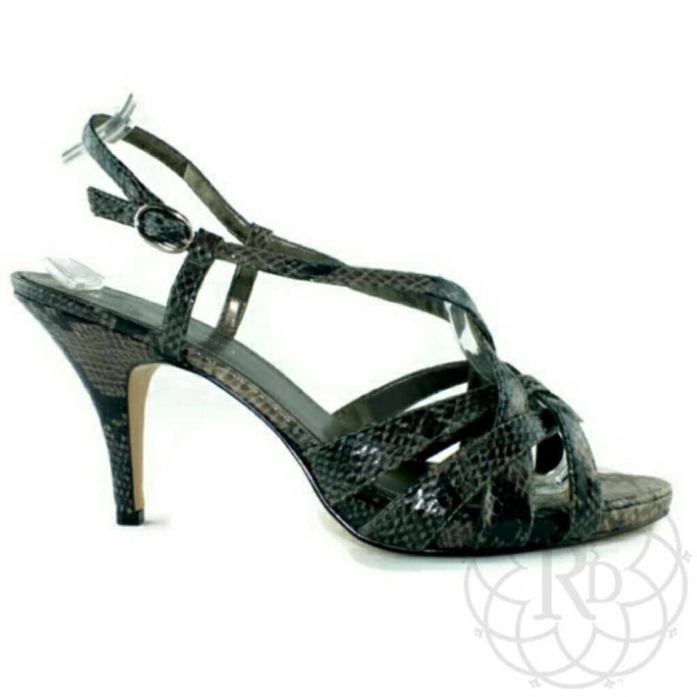 NEW Bandolino Snakeskin Look Strappy Sandles