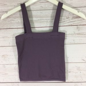 Nw Free People Womans Lavender Sleeveless Crop Top Nw Free People Womans Lavender Sleeveless Crop Top