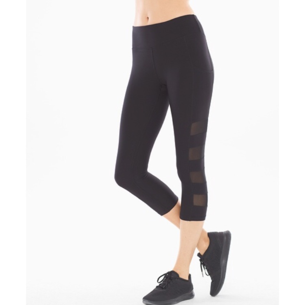 💋Capri Sport Leggings with diamond mesh