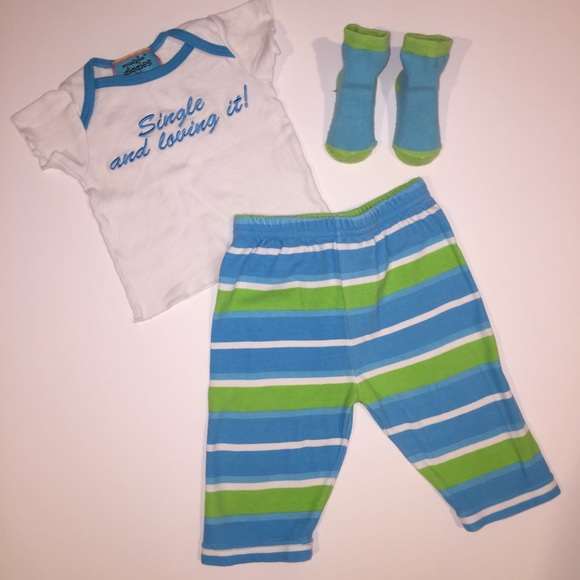 *HP Single and Loving it Baby 3 piece set size 0-6 - Picture 7 of 7