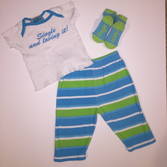 *HP Single and Loving it Baby 3 piece set size 0-6 - Picture 5 of 7
