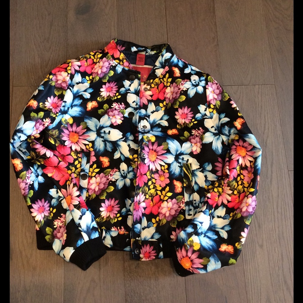 Beautiful bomber flower jacket
