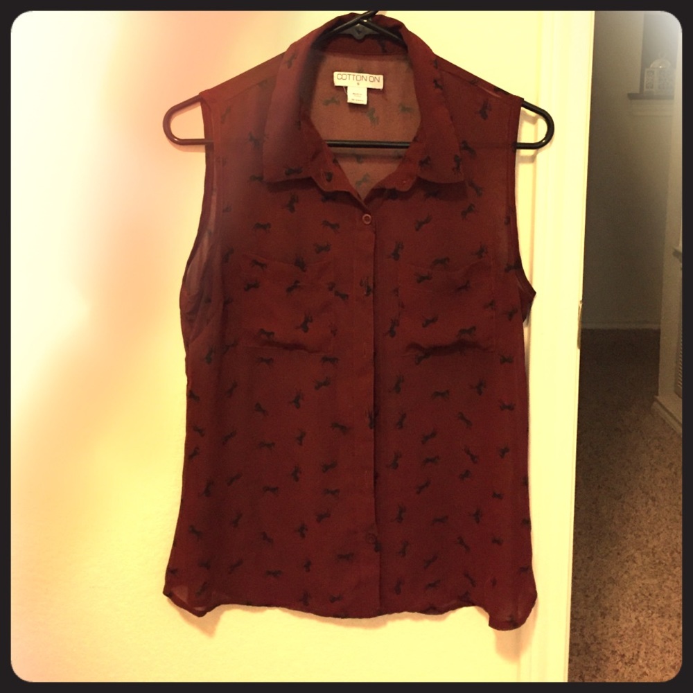 Cotton on horse blouse!