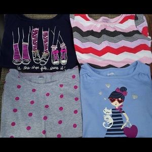 Lot of 4 Gymboree/ON tops Girls sz 8 in VVGUC/EUC.
