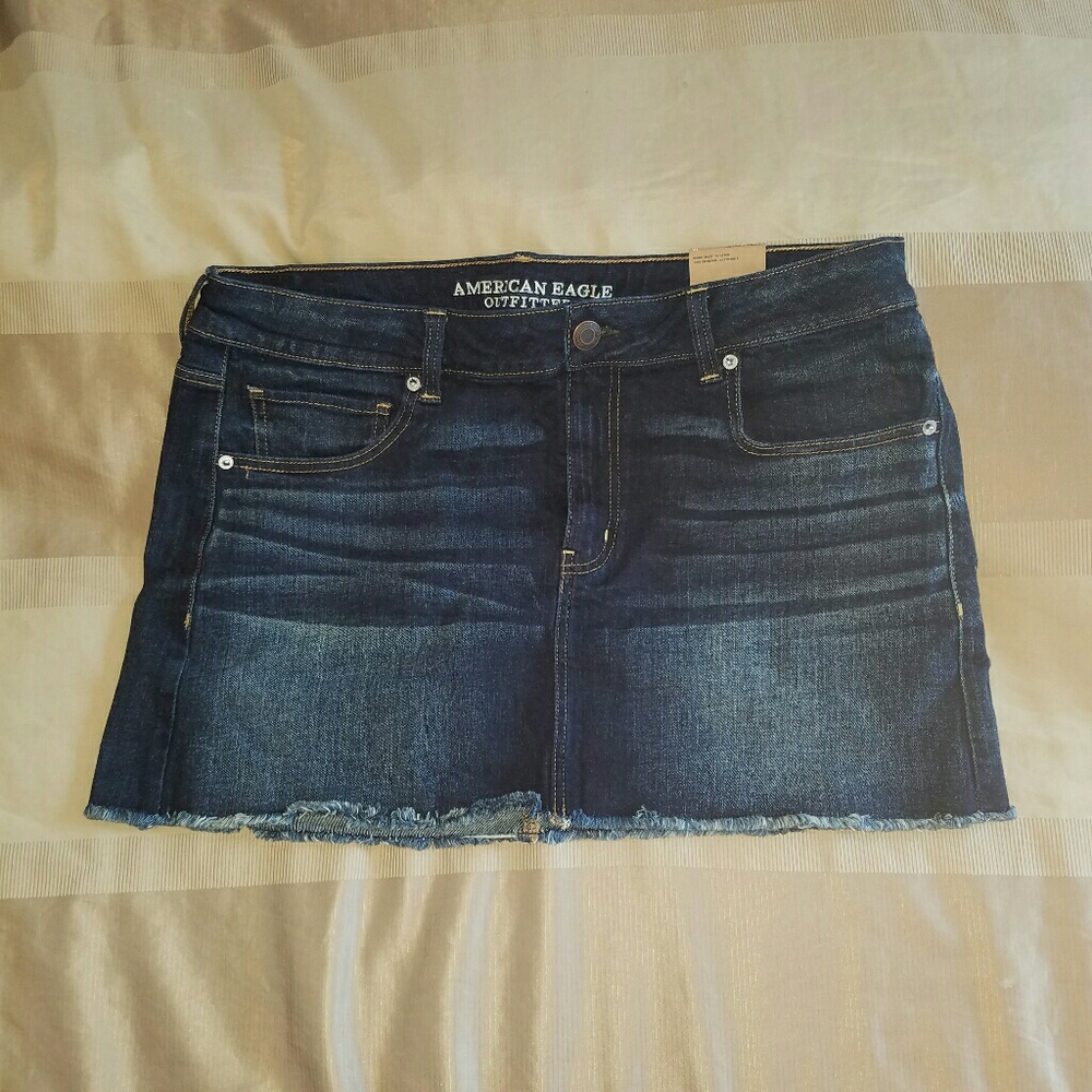 Denim Dark Wash Skirt - Picture 2 of 3