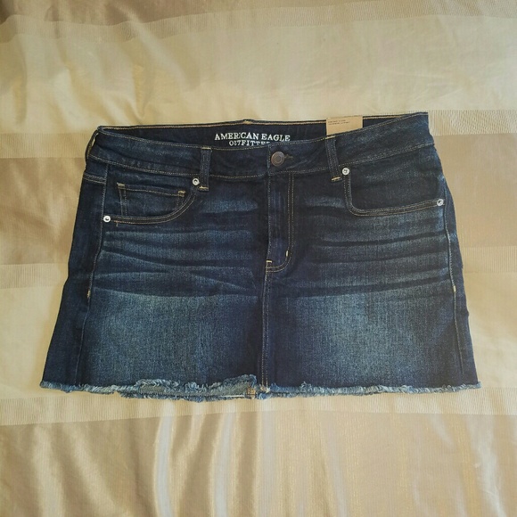 Denim Dark Wash Skirt - Picture 2 of 3